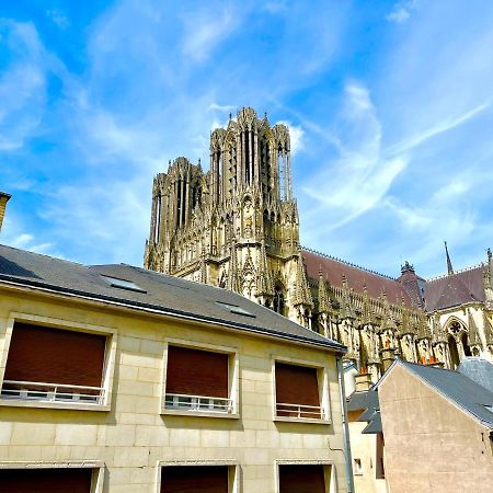 랭스 Duomo - Hypercentre Cathedrale Avec Exterieur 아파트 외부 사진